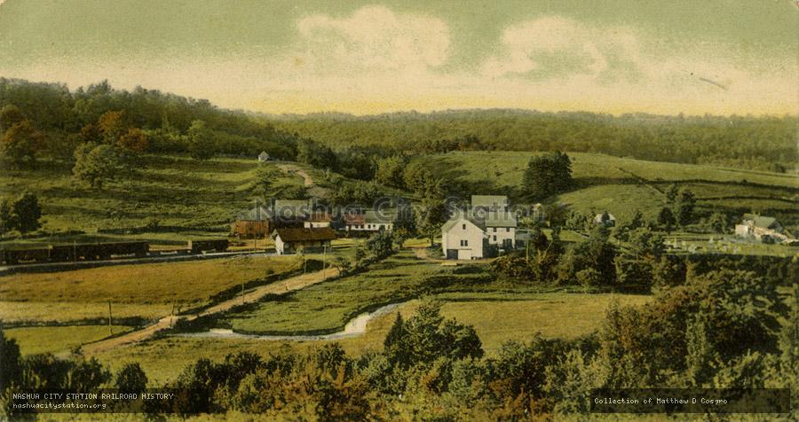 Postcard: Boston & Maine Station and Lower Village, Chesham, New Hampshire